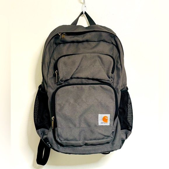 Carhartt 27L Single-Compartment Backpack, Durable Pack with Laptop Sleeve Gray - Picture 7 of 15